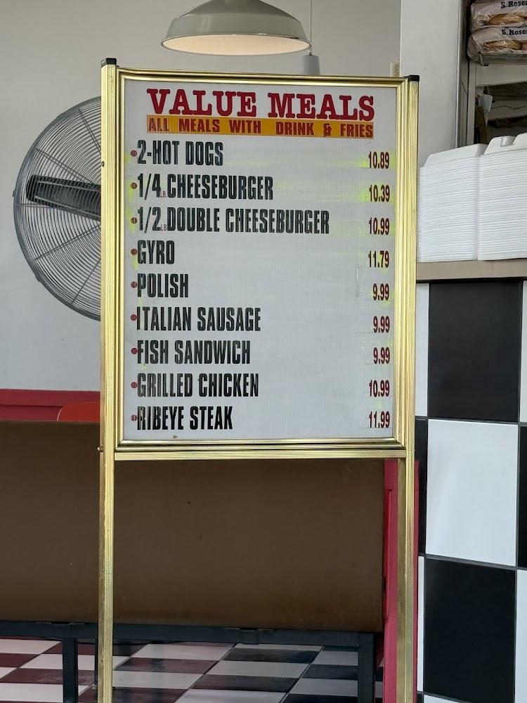 Andy's Hot Dogs Menu image 1